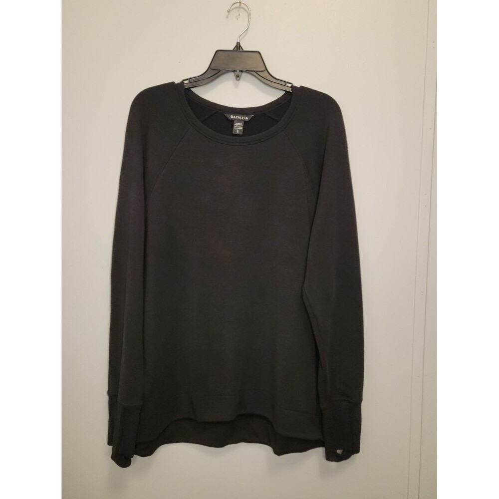 Athleta Black Coaster Go-To Sweatshirt Size Large
